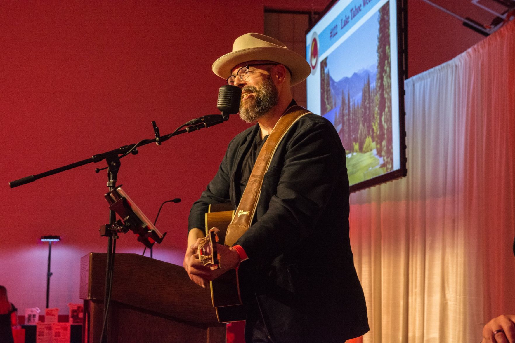 The Ross Bell Band performs at the event